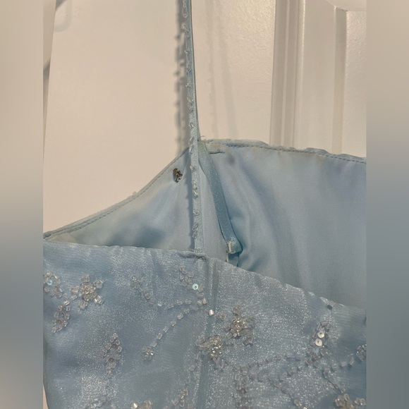 Blue dress with sliver glitter detailing! - Picture 11 of 11